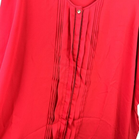 Dana Buchman red blouse size Xl - Picture 3 of 7